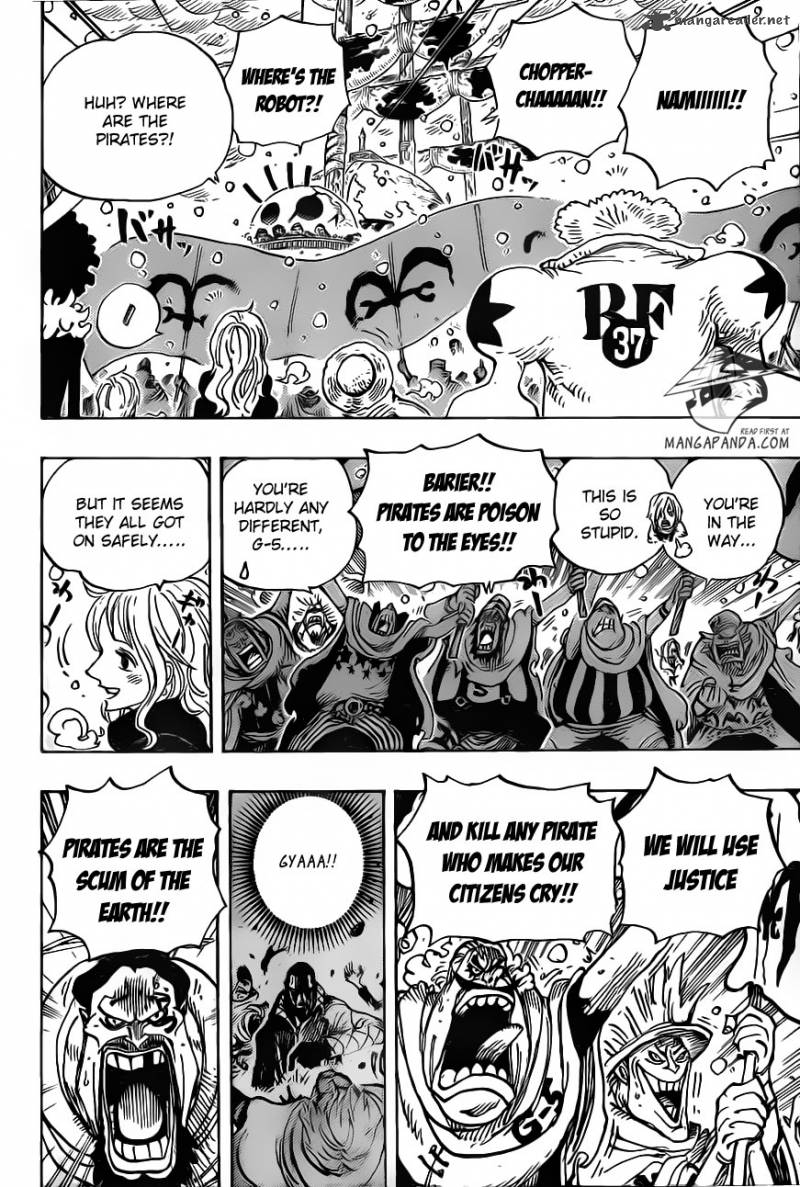 One Piece Chapter 697 - Page 8 in English