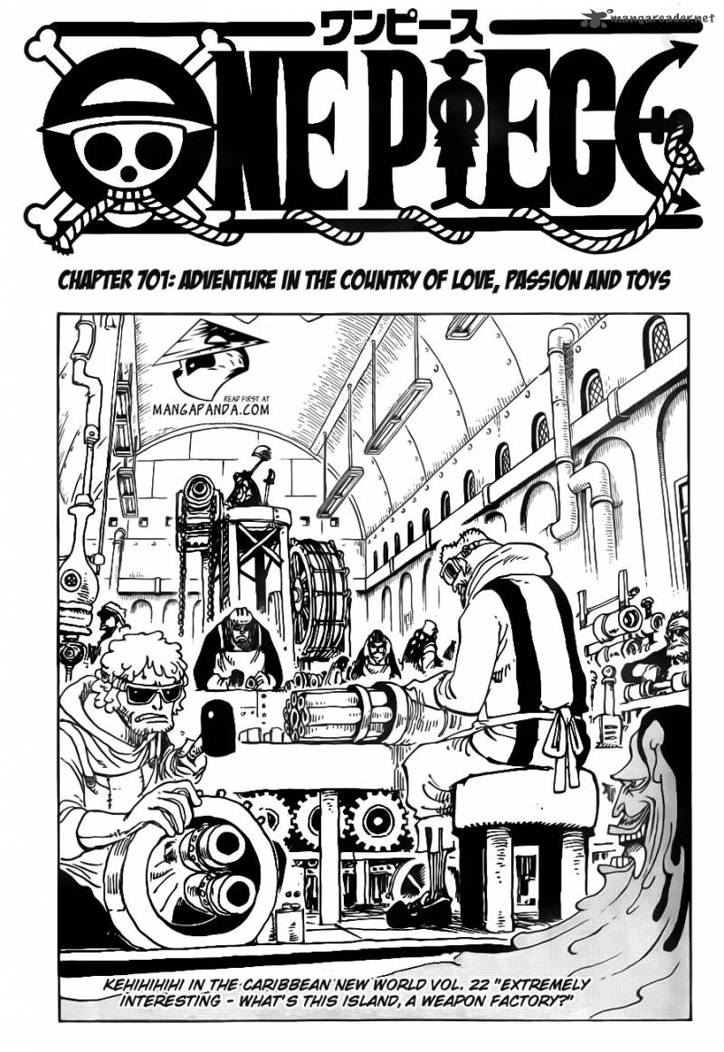 One Piece Chapter 701 - Page 3 in English