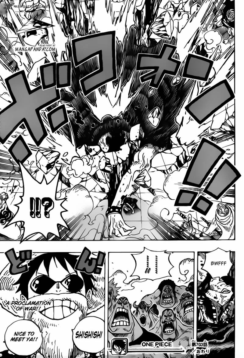 One Piece Chapter 703 - Page 21 in English