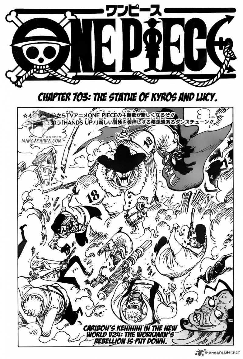 One Piece Chapter 704 - Page 3 in English