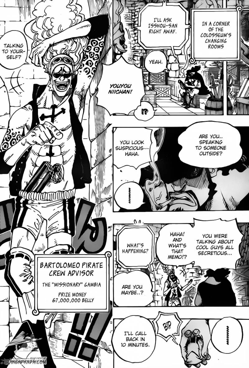 One Piece Chapter 705 - Page 5 in English