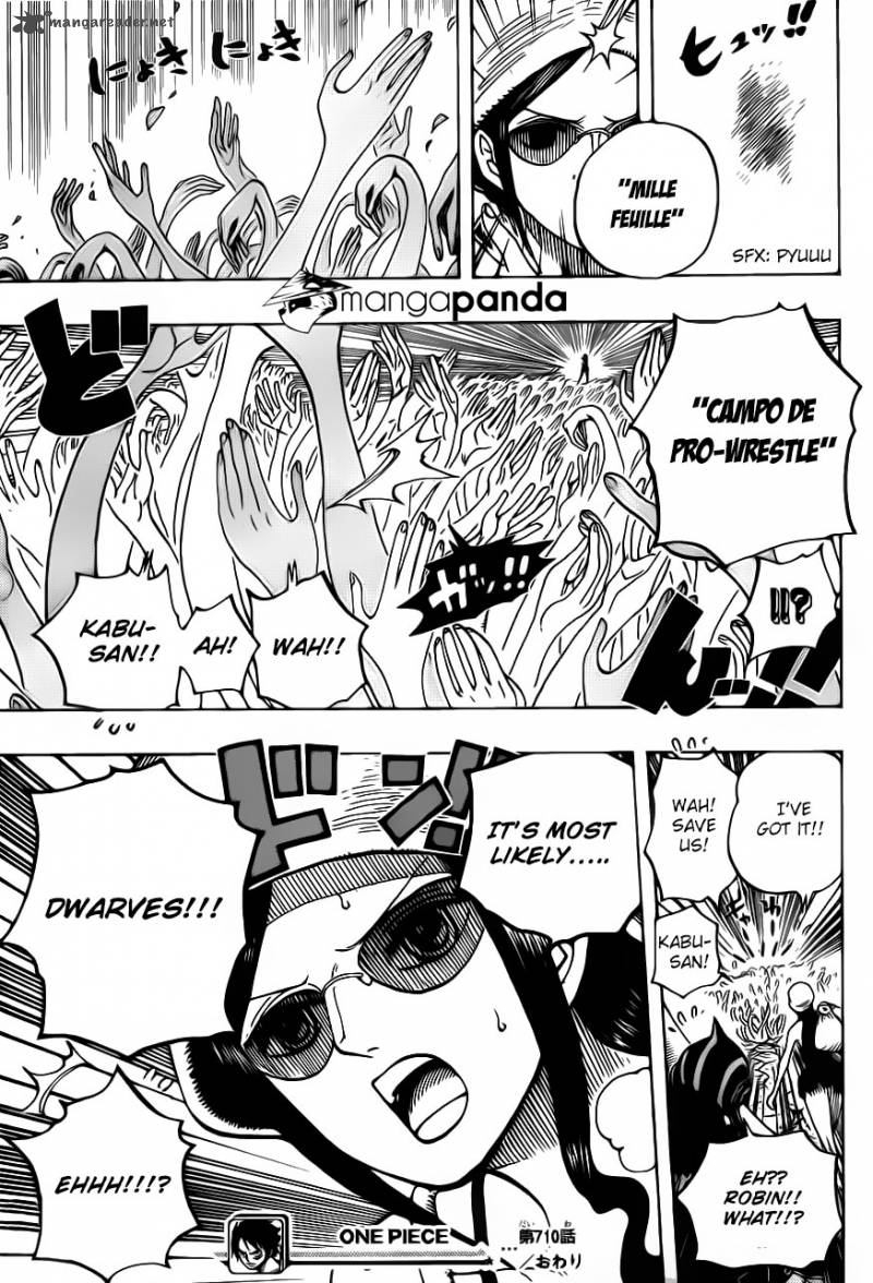 One Piece Chapter 710 - Page 18 in English