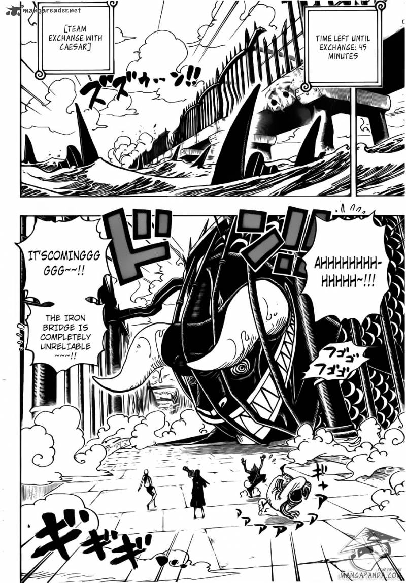 One Piece Chapter 710 - Page 4 in English