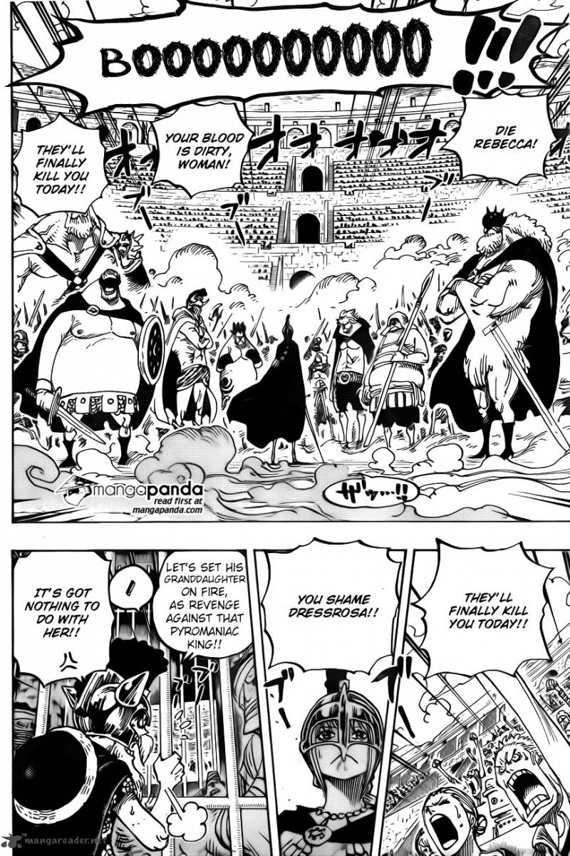 One Piece Chapter 722 - Page 4 in English