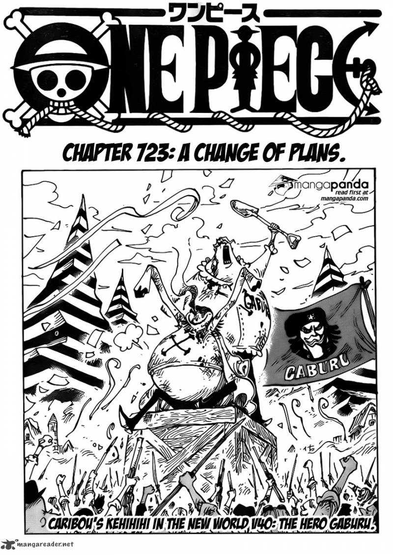 One Piece Chapter 723 - Page 3 in English