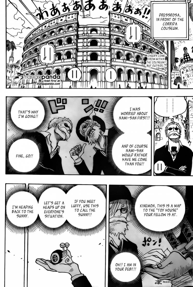 One Piece Chapter 723 - Page 4 in English