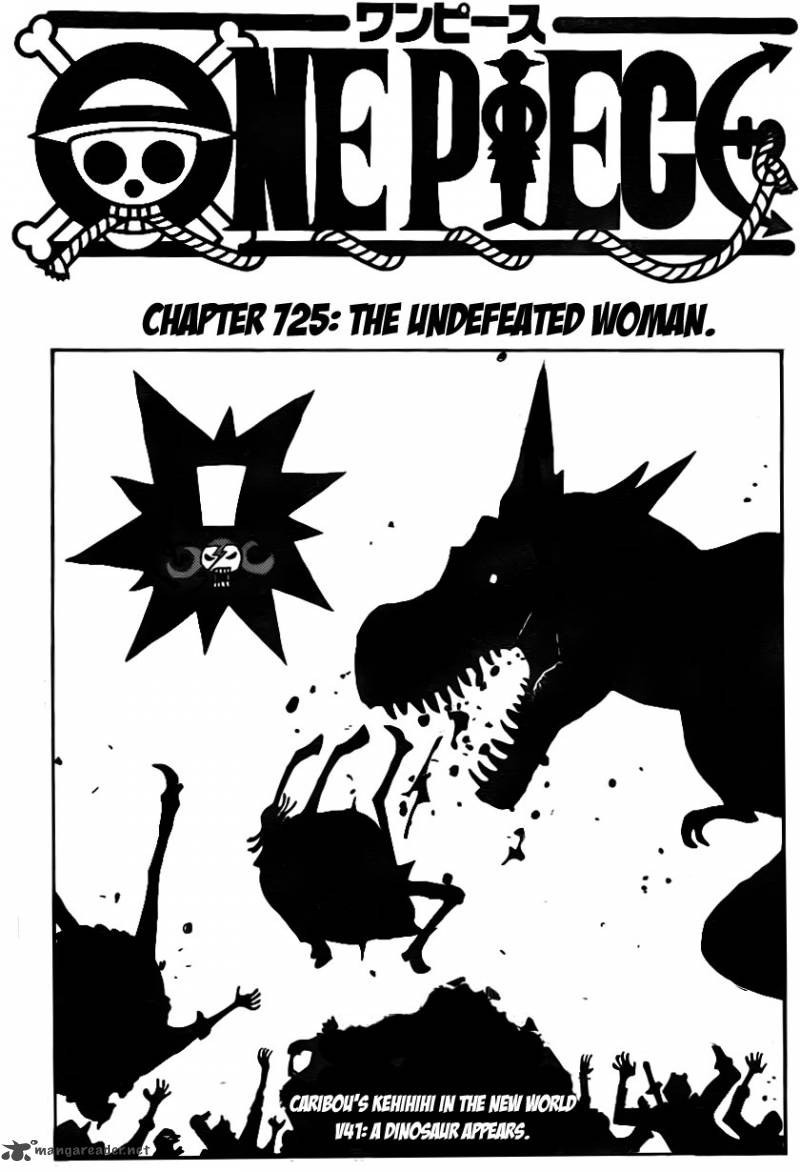 One Piece Chapter 725 - Page 3 in English