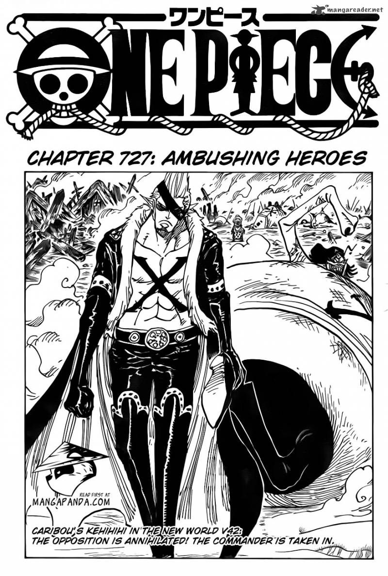 One Piece Chapter 727 - Page 3 in English