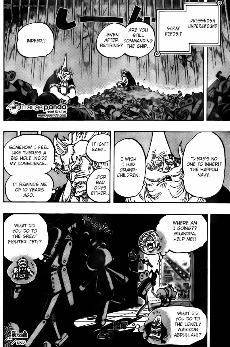 One Piece Chapter 728 - Page 18 in English