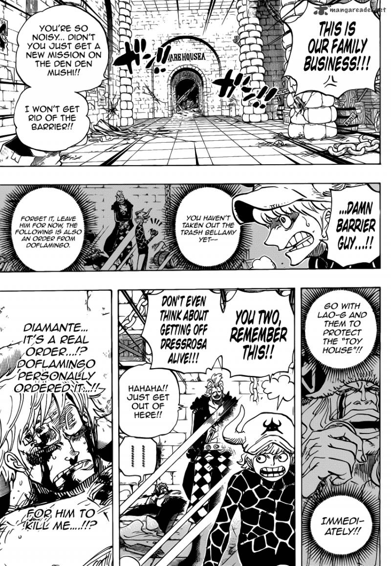 One Piece Chapter 731 - Page 3 in English