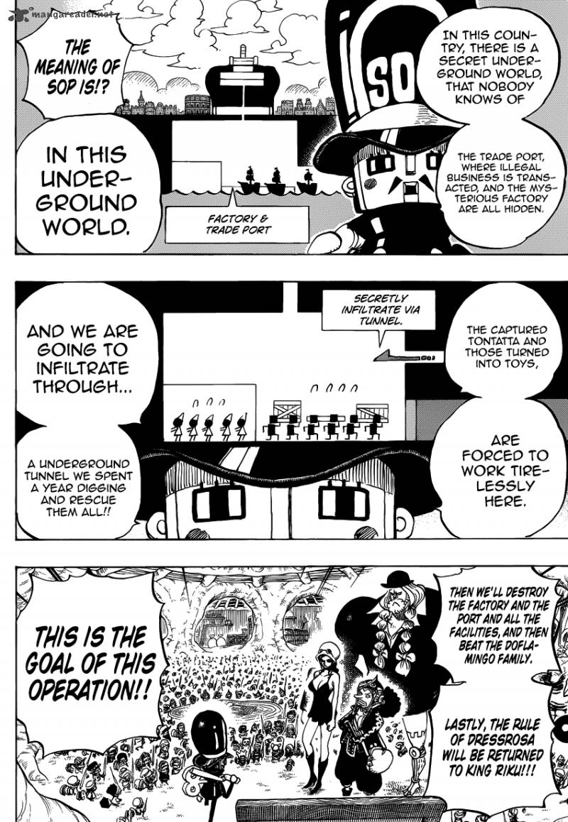 One Piece Chapter 731 - Page 6 in English