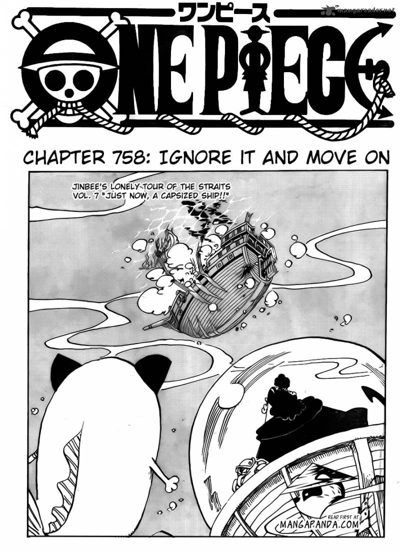 One Piece Chapter 758 - Page 3 in English