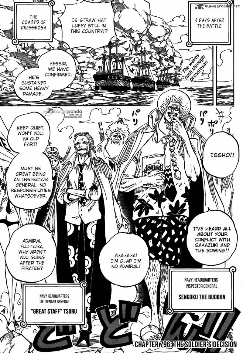 One Piece Chapter 796 - Page 3 in English