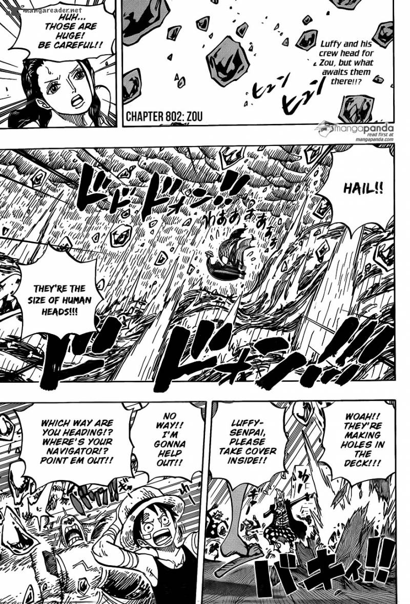 One Piece Chapter 802 - Page 3 in English
