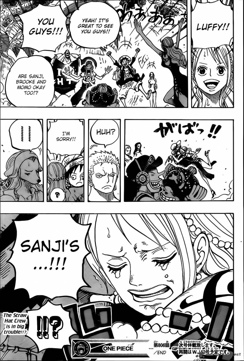One Piece Chapter 806 - Page 16 in English