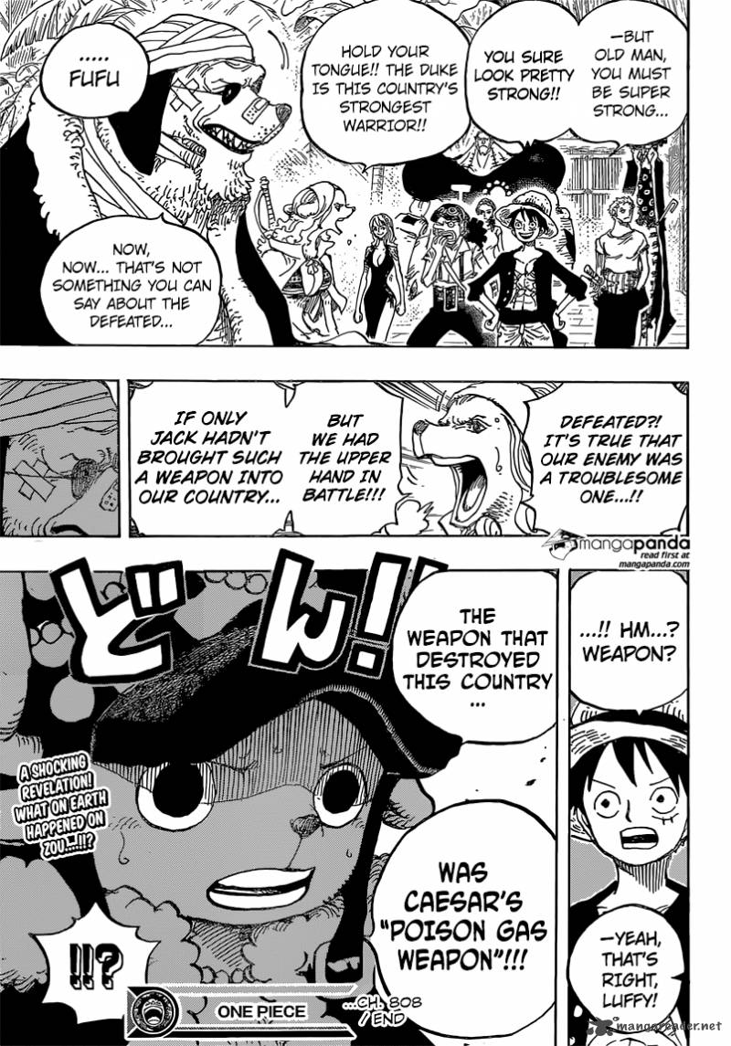 One Piece Chapter 808 - Page 18 in English