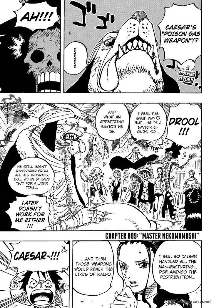 One Piece Chapter 809 - Page 5 in English