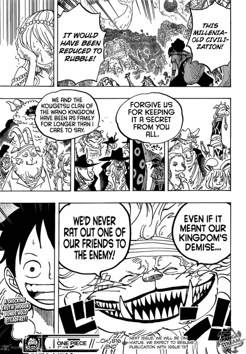 One Piece Chapter 816 - Page 18 in English