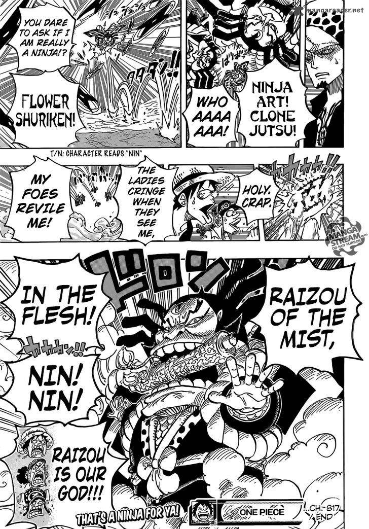 One Piece Chapter 817 - Page 19 in English