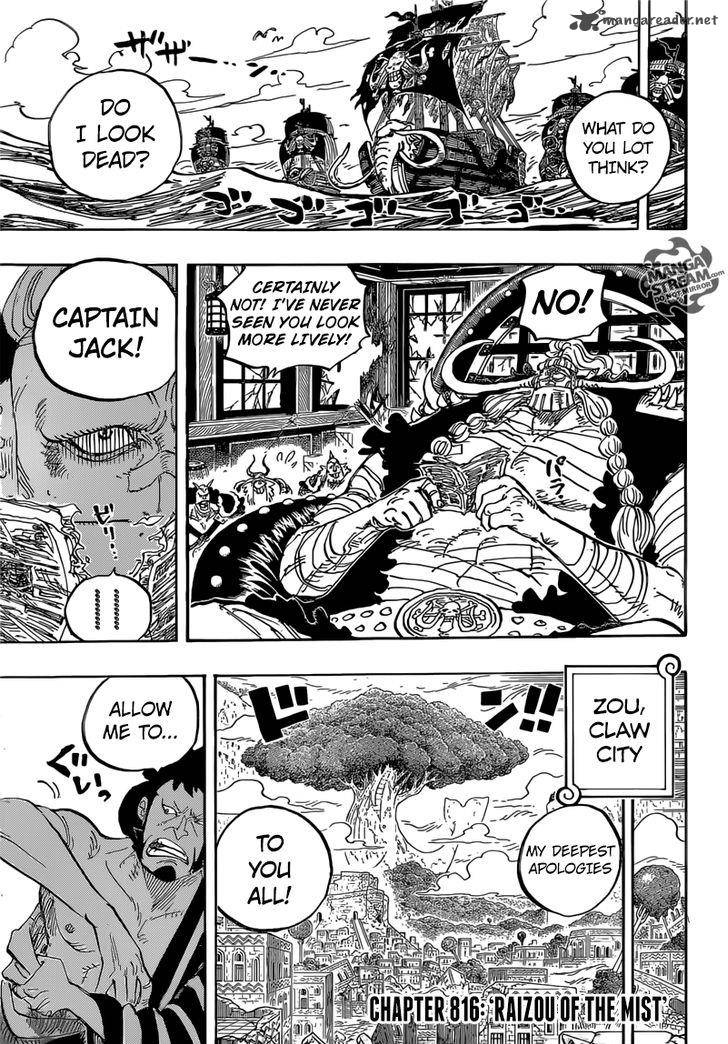 One Piece Chapter 817 - Page 3 in English