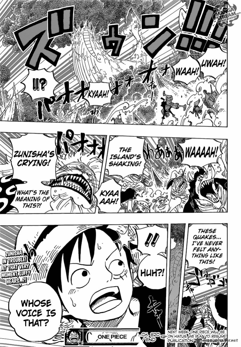 One Piece Chapter 820 - Page 19 in English