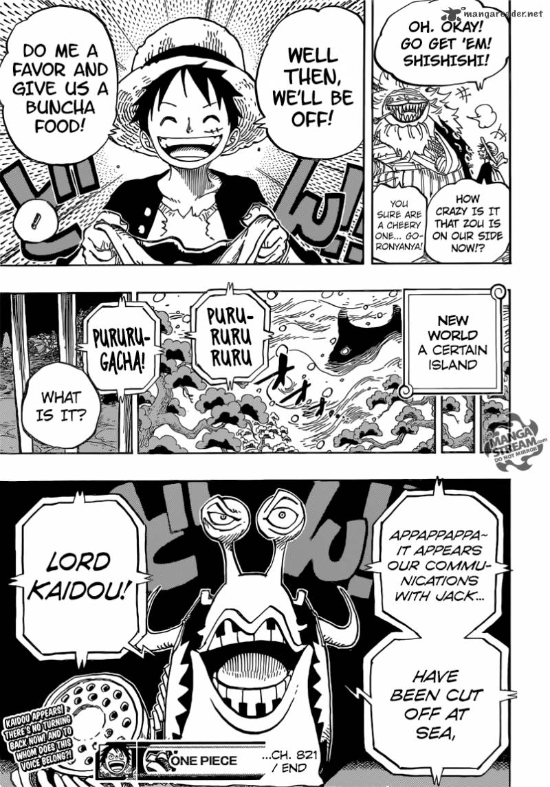 One Piece Chapter 821 - Page 20 in English