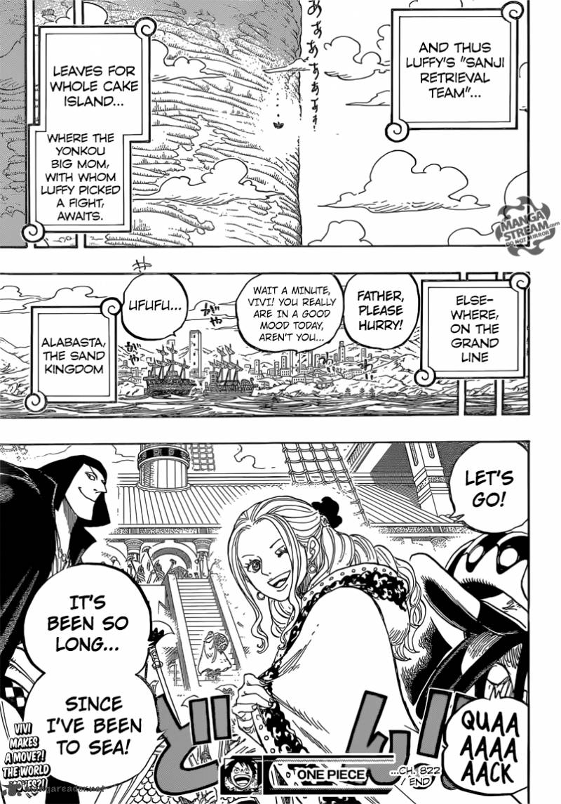 One Piece Chapter 822 - Page 19 in English