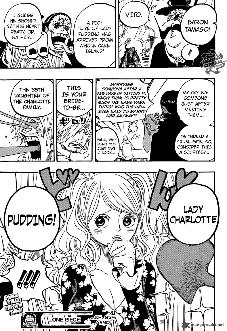 One Piece Chapter 824 - Page 19 in English