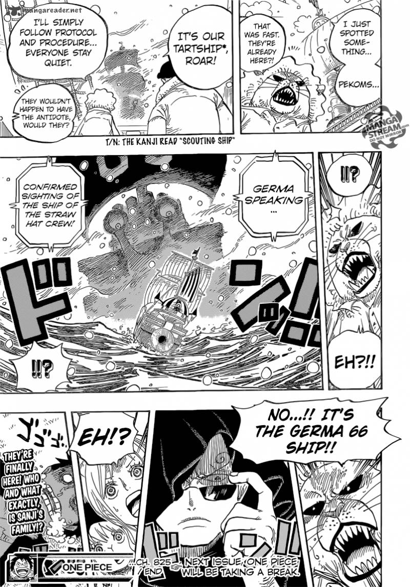 One Piece Chapter 825 - Page 15 in English