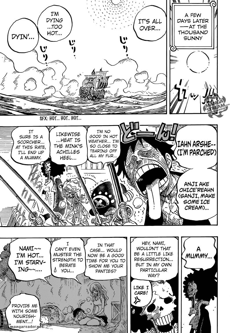 One Piece Chapter 825 - Page 9 in English