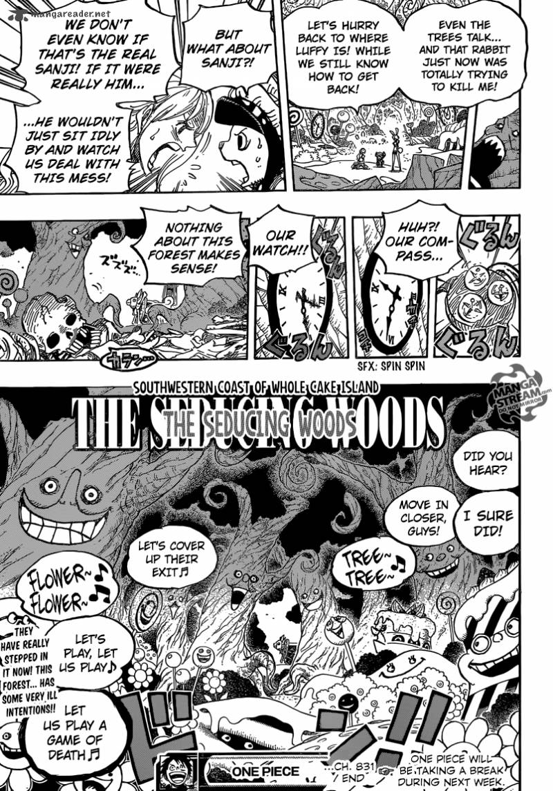 One Piece Chapter 831 - Page 19 in English