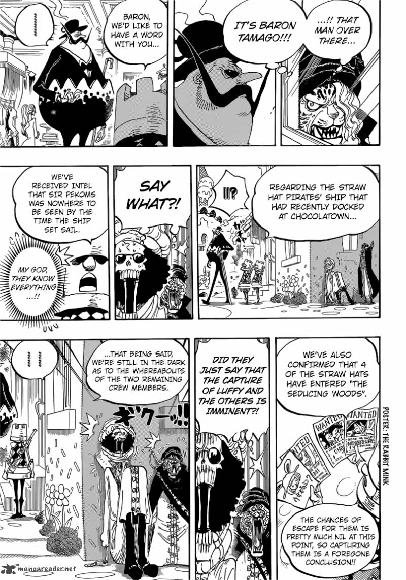 One Piece Chapter 834 - Page 9 in English