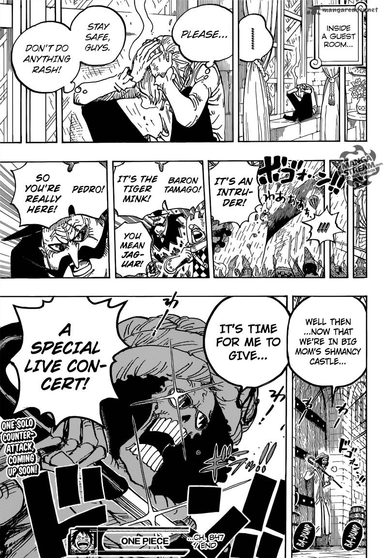 One Piece Chapter 847 - Page 19 in English
