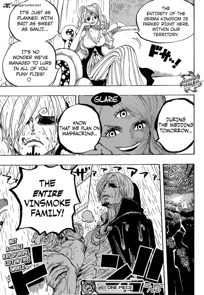 One Piece Chapter 850 - Page 18 in English