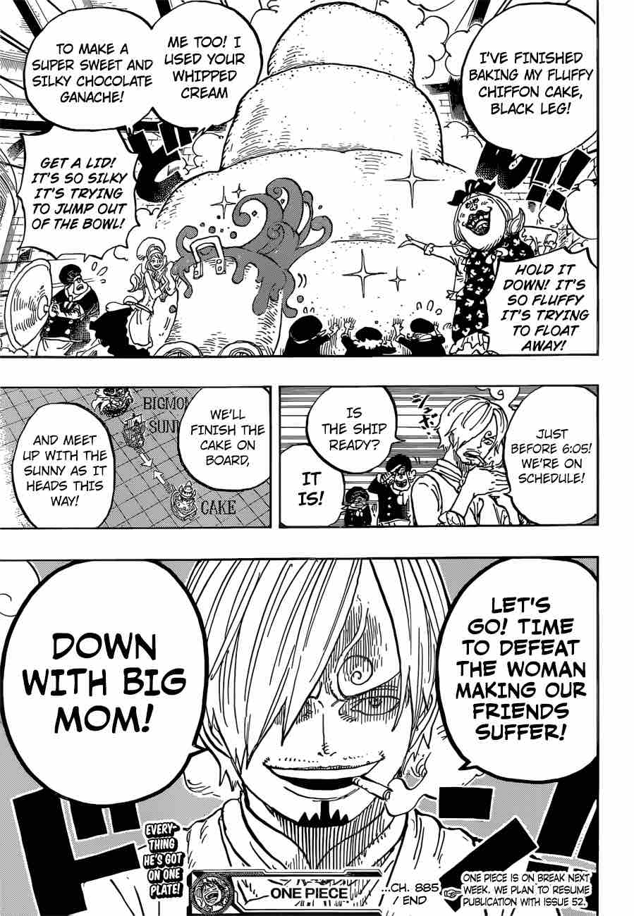 One Piece Chapter 885 - Page 15 in English