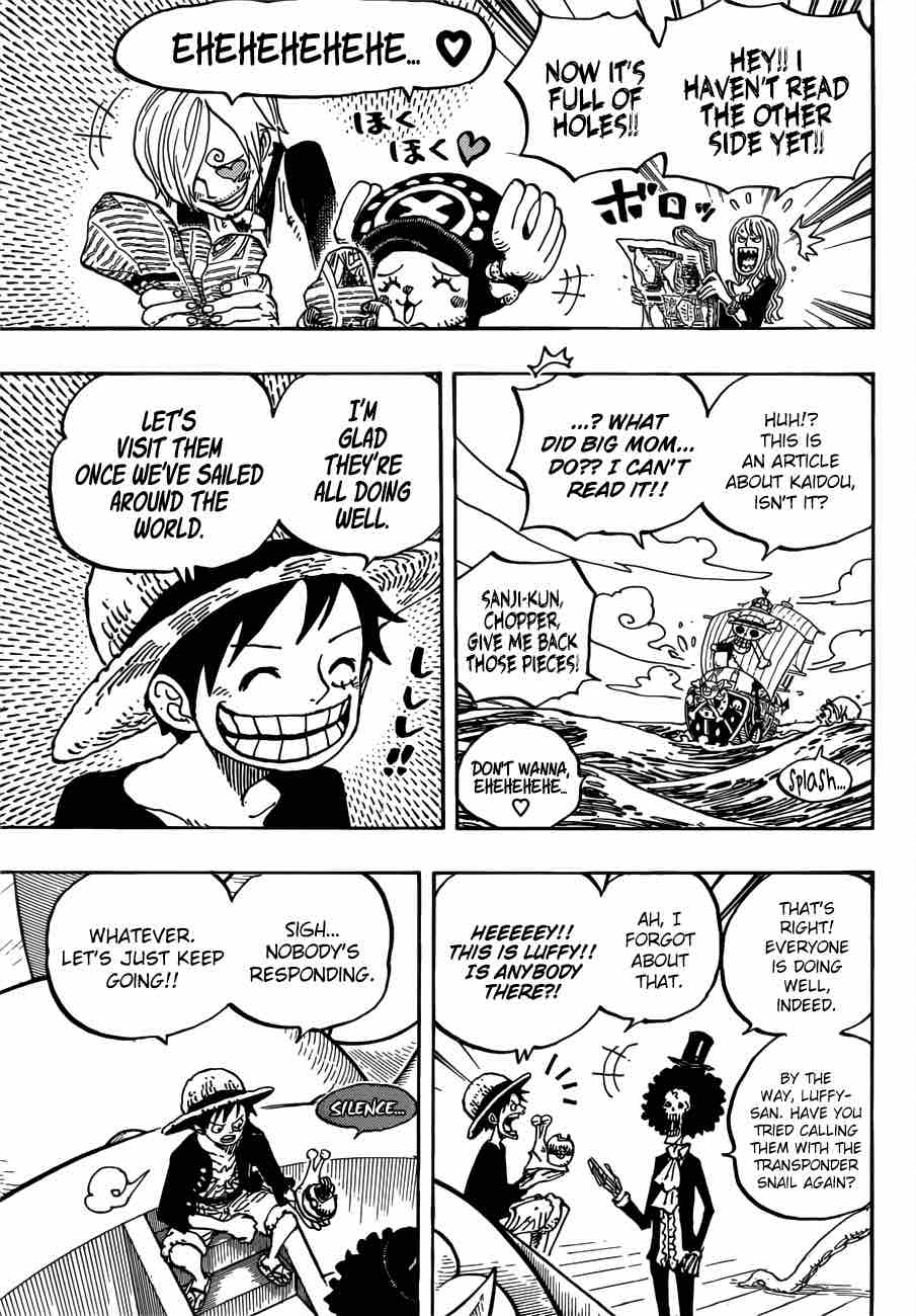 One Piece Chapter 910 - Page 4 in English