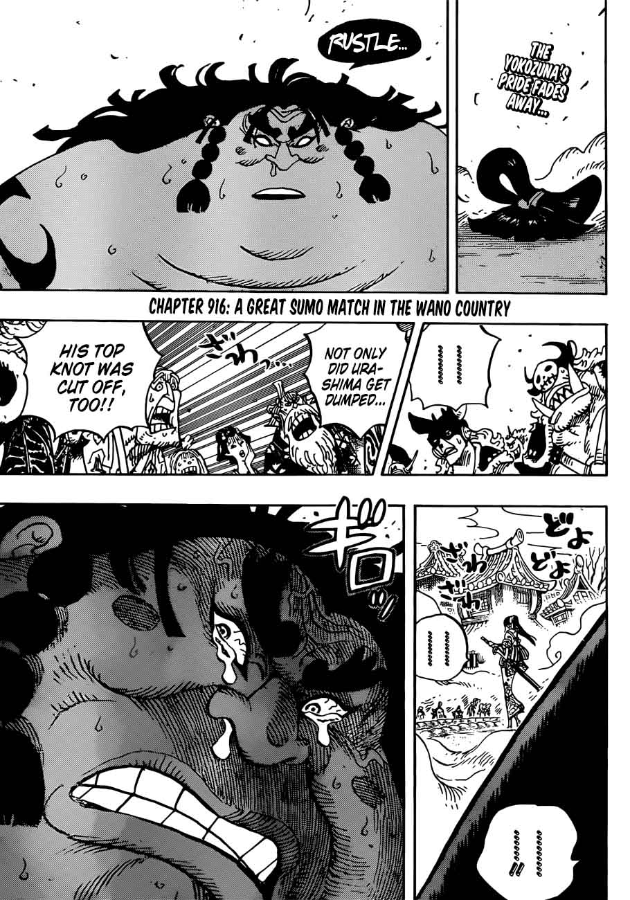One Piece Chapter 916 - Page 3 in English