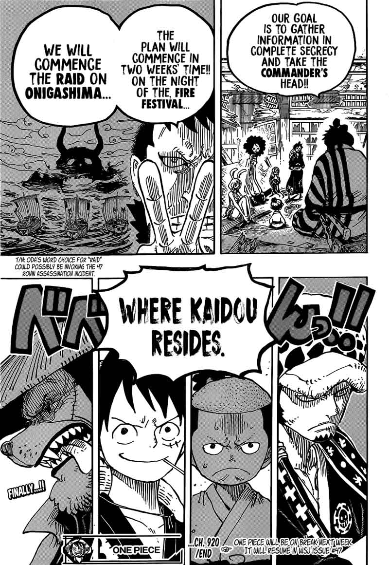 One Piece Chapter 920 - Page 16 in English