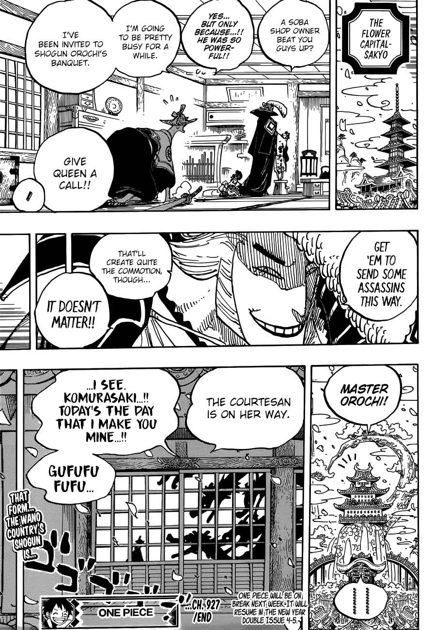 One Piece Chapter 927 - Page 15 in English