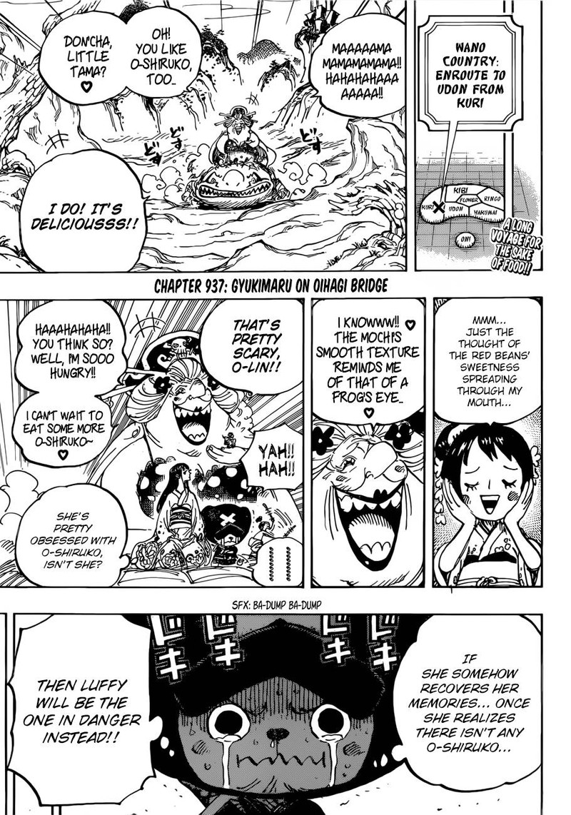 One Piece Chapter 937 - Page 3 in English