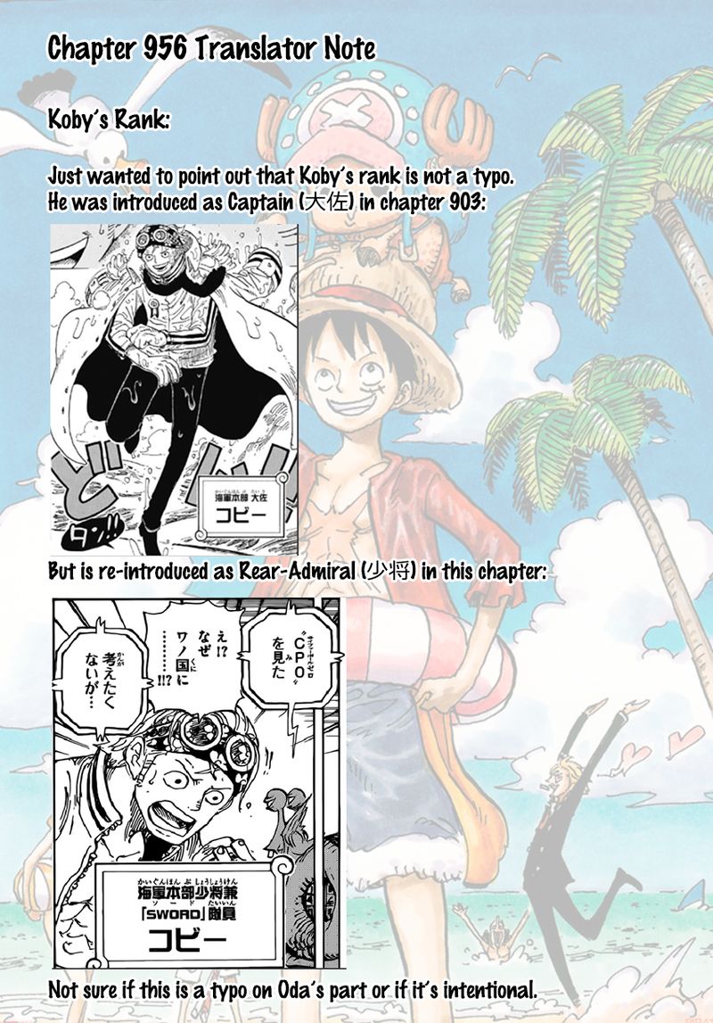 One Piece Chapter 956 - Page 19 in English