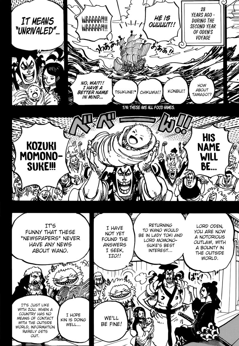 One Piece Chapter 965 - Page 4 in English