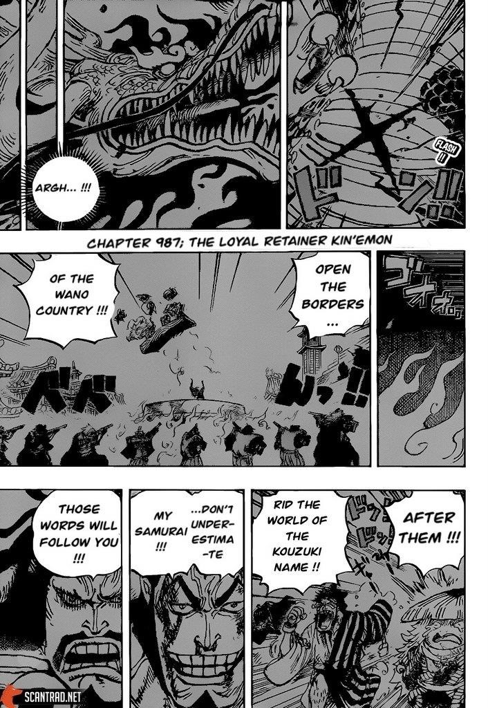One Piece Chapter 987 - Page 3 in English