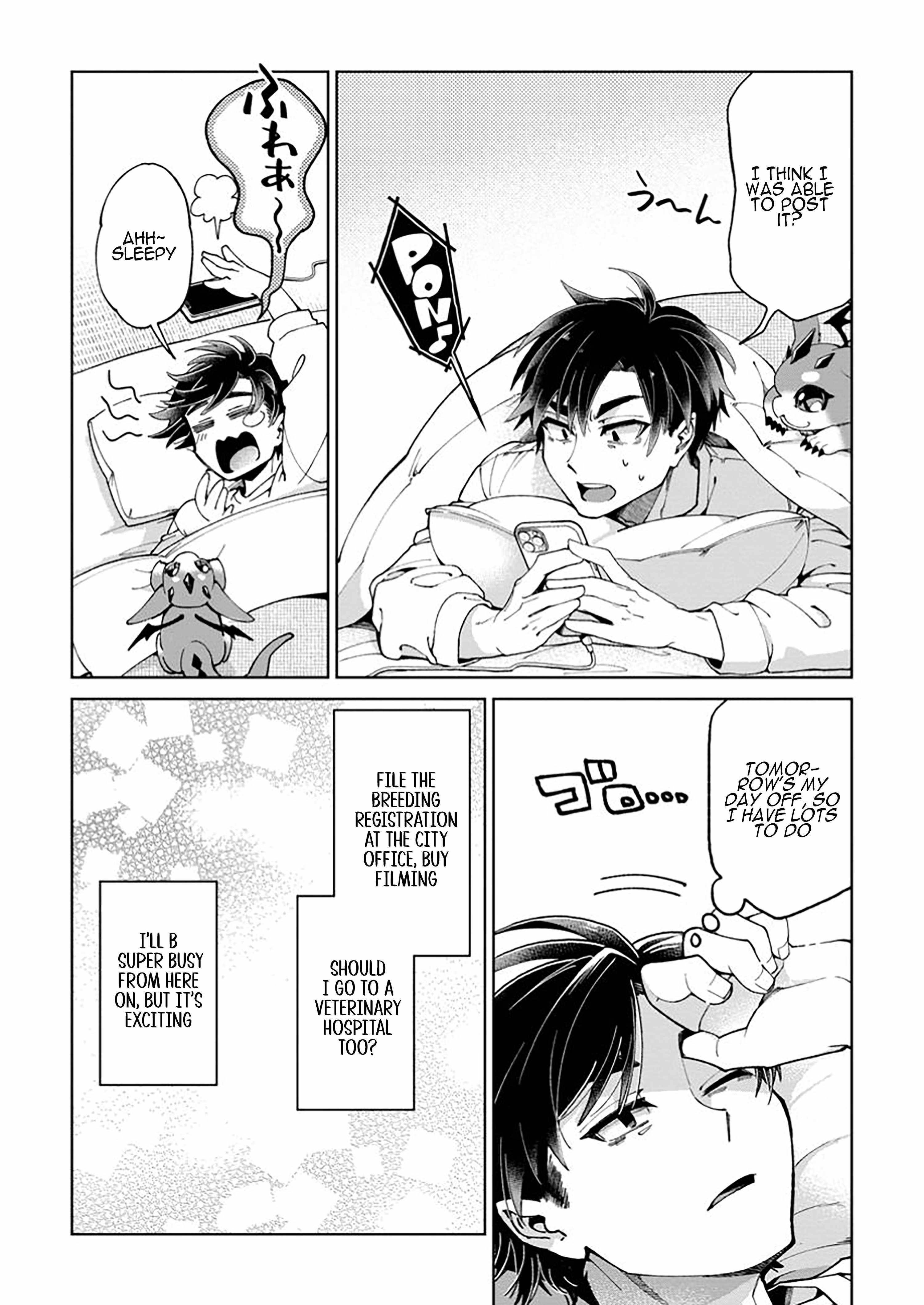 I’m an Overworked Corporate Slave, but After Being Embraced by a Dragon, I Started Streaming My Pet Life With a Tiny Dragon and Monsters on a Farm Chapter 1 - Page 26 in English