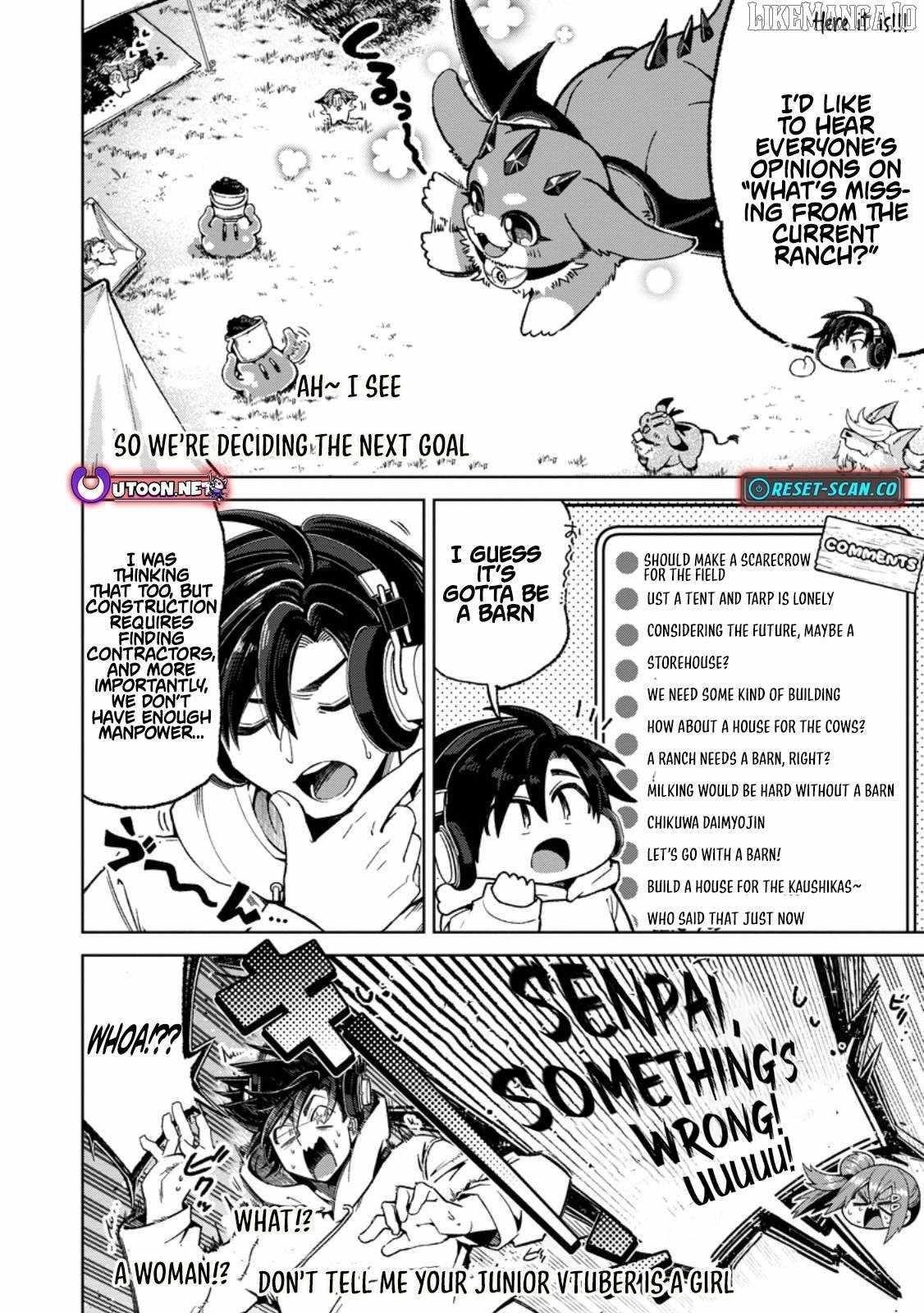 I’m an Overworked Corporate Slave, but After Being Embraced by a Dragon, I Started Streaming My Pet Life With a Tiny Dragon and Monsters on a Farm Chapter 8.1 - Page 4 in English