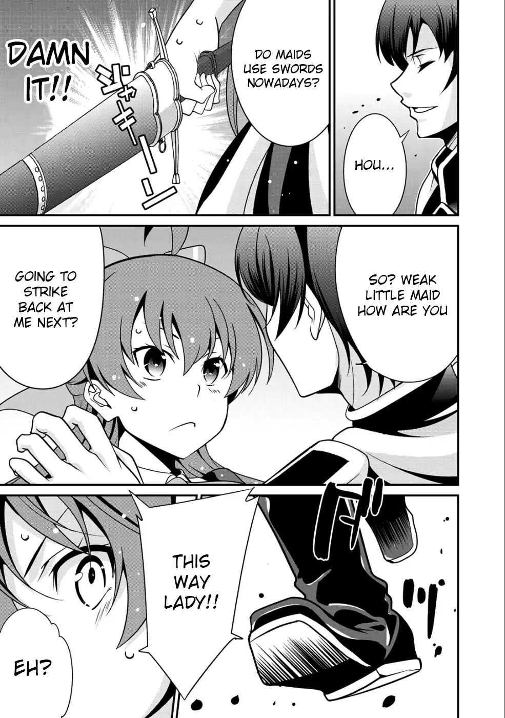 Saikyou no Kurokishi, Sentou Maid ni Tenshoku shimashita Chapter 13 - Page 3 in English