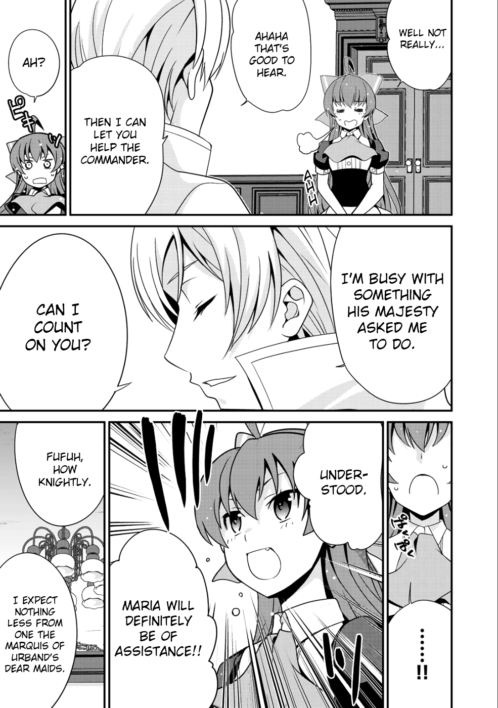 Saikyou no Kurokishi, Sentou Maid ni Tenshoku shimashita Chapter 15 - Page 19 in English