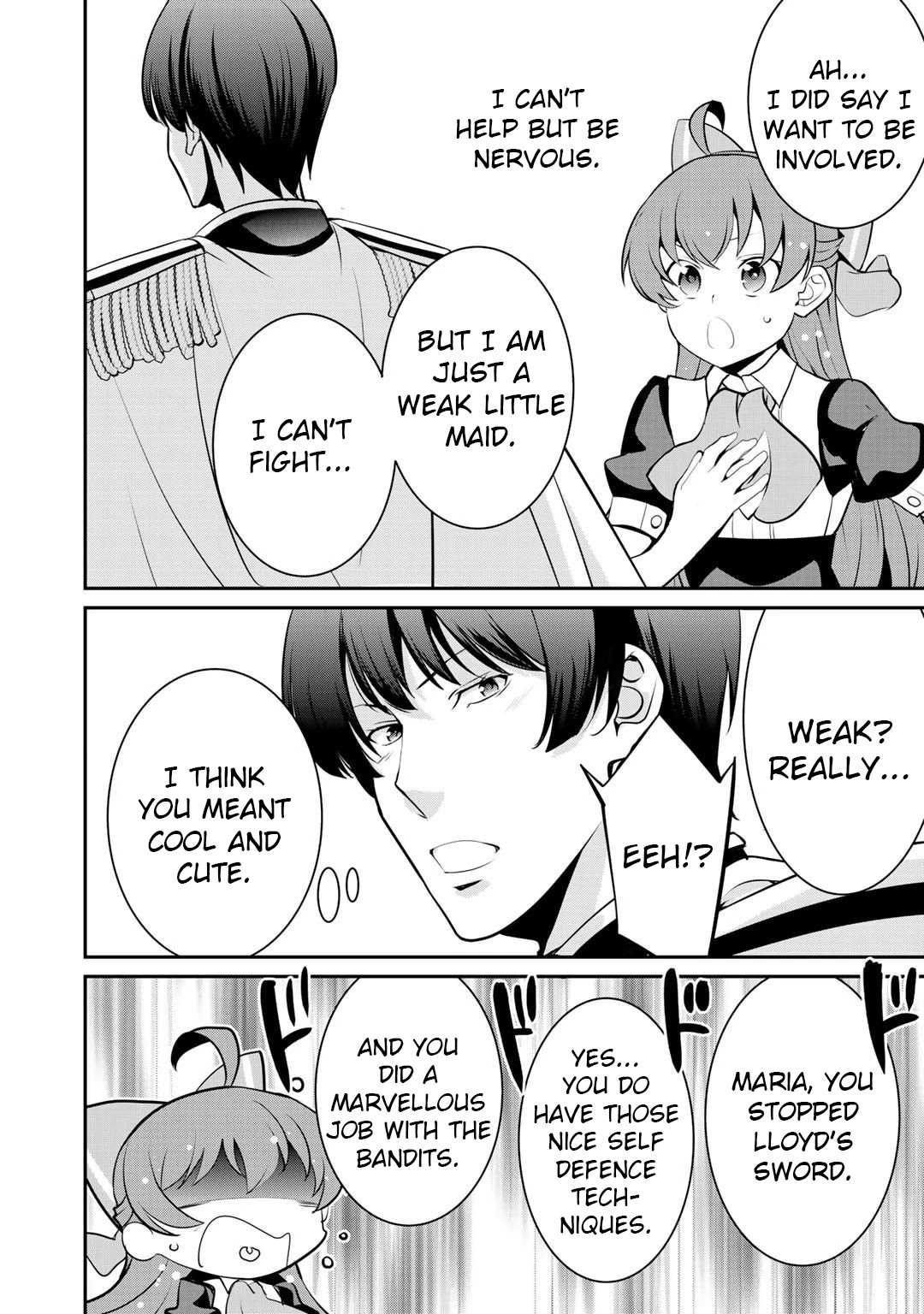 Saikyou no Kurokishi, Sentou Maid ni Tenshoku shimashita Chapter 36 - Page 20 in English