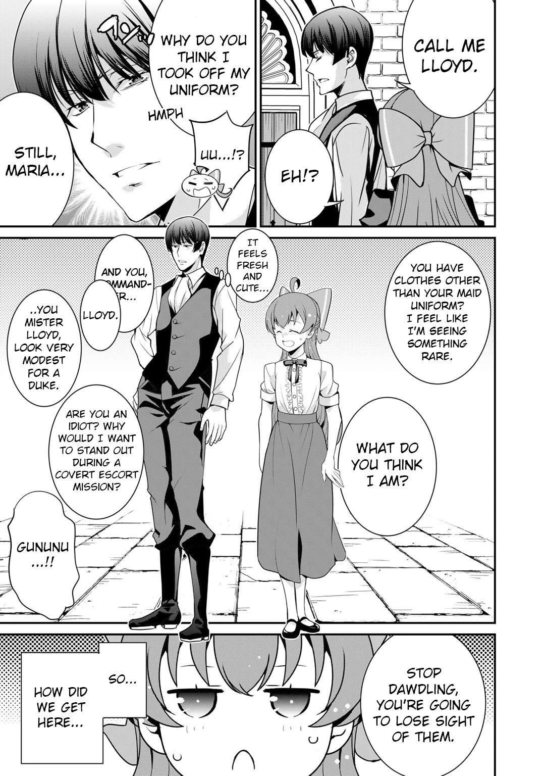 Saikyou no Kurokishi, Sentou Maid ni Tenshoku shimashita Chapter 46 - Page 4 in English