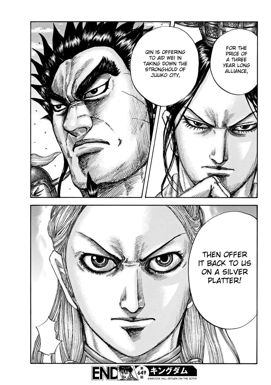 Kingdom Chapter 649 - Page 20 in English
